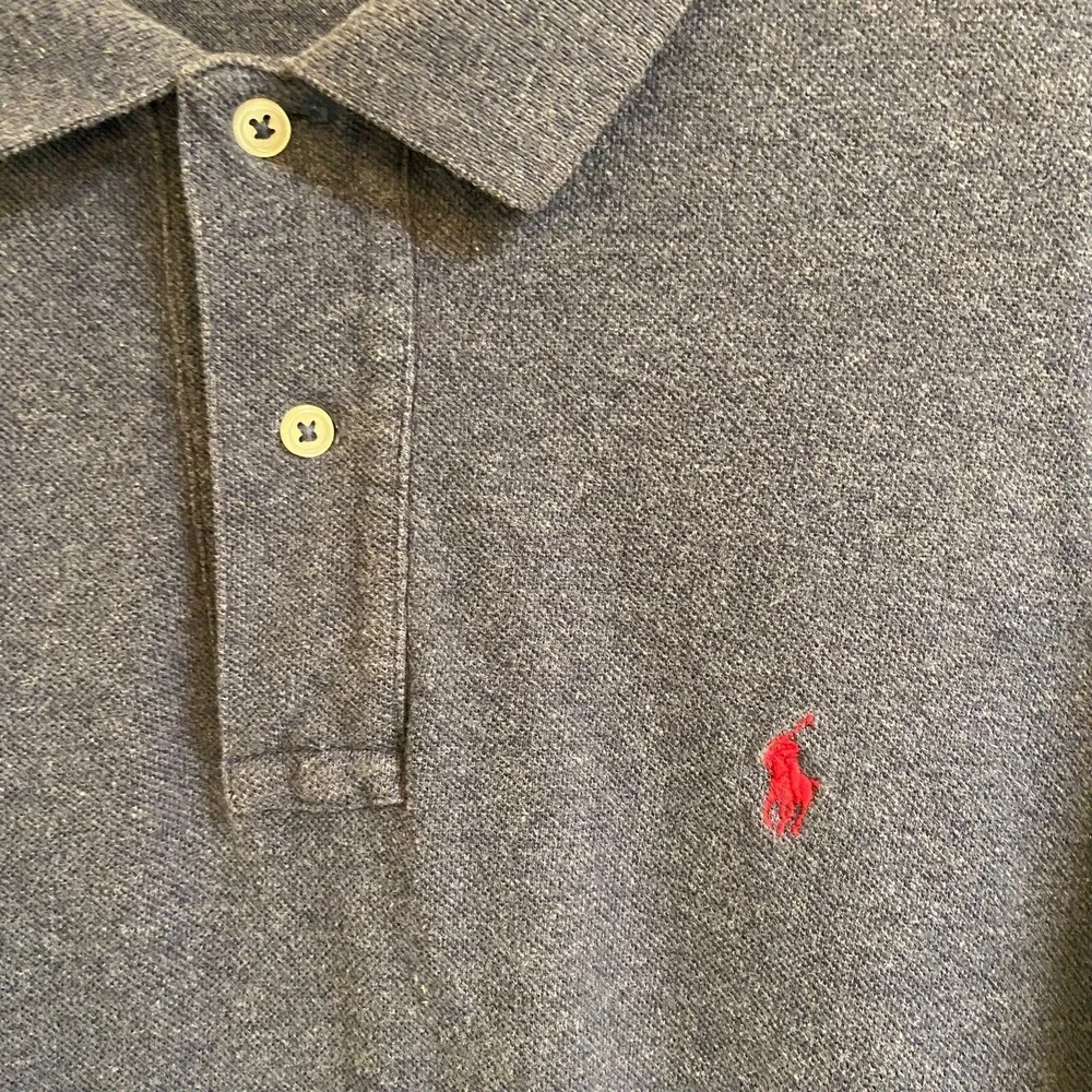 Ralph‎ Lauren Men's Polo Shirt Sz XL Gray Golf Red Pony Logo